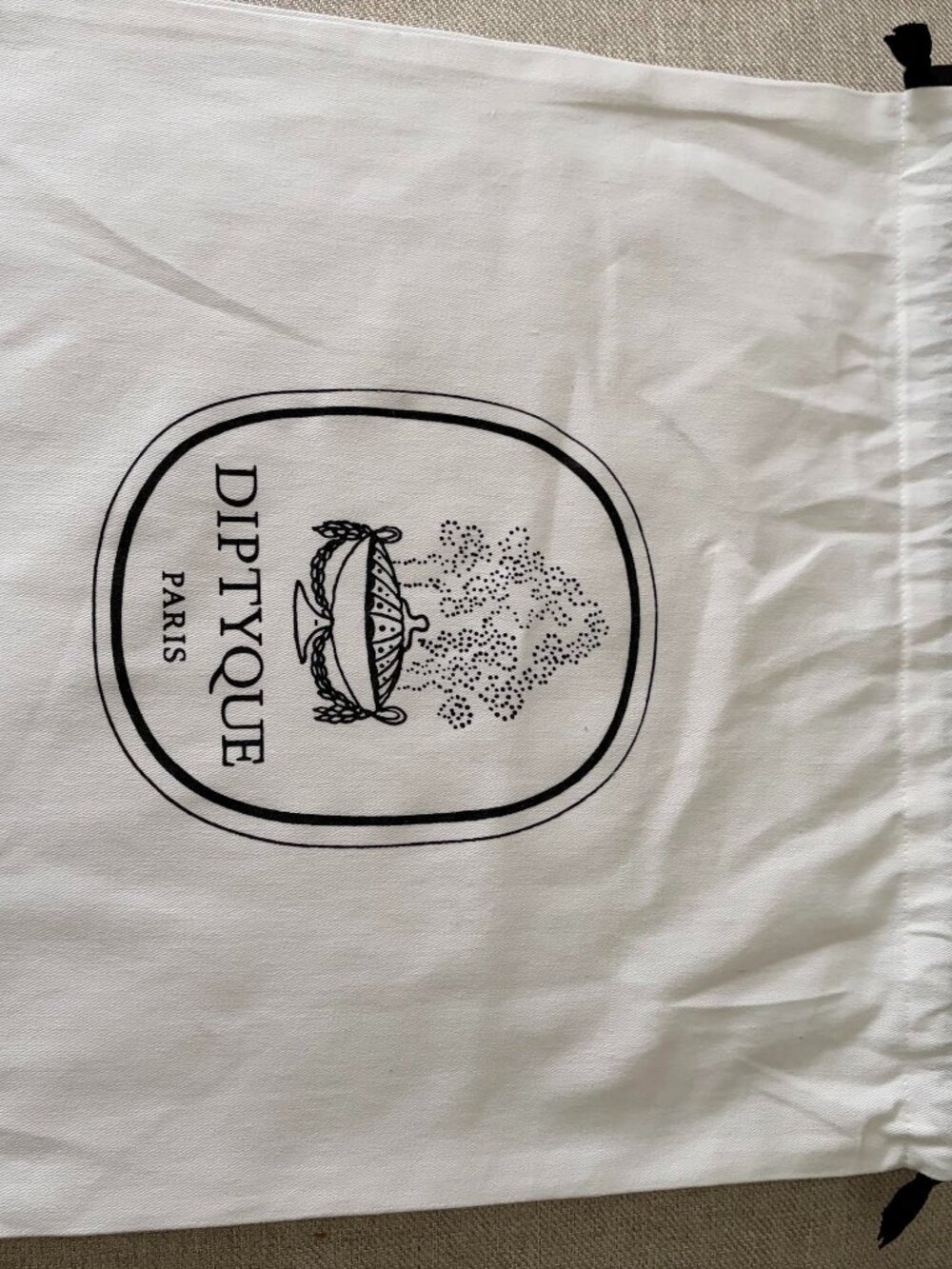 Diptyque Large Drawstring Dust Bag NEW